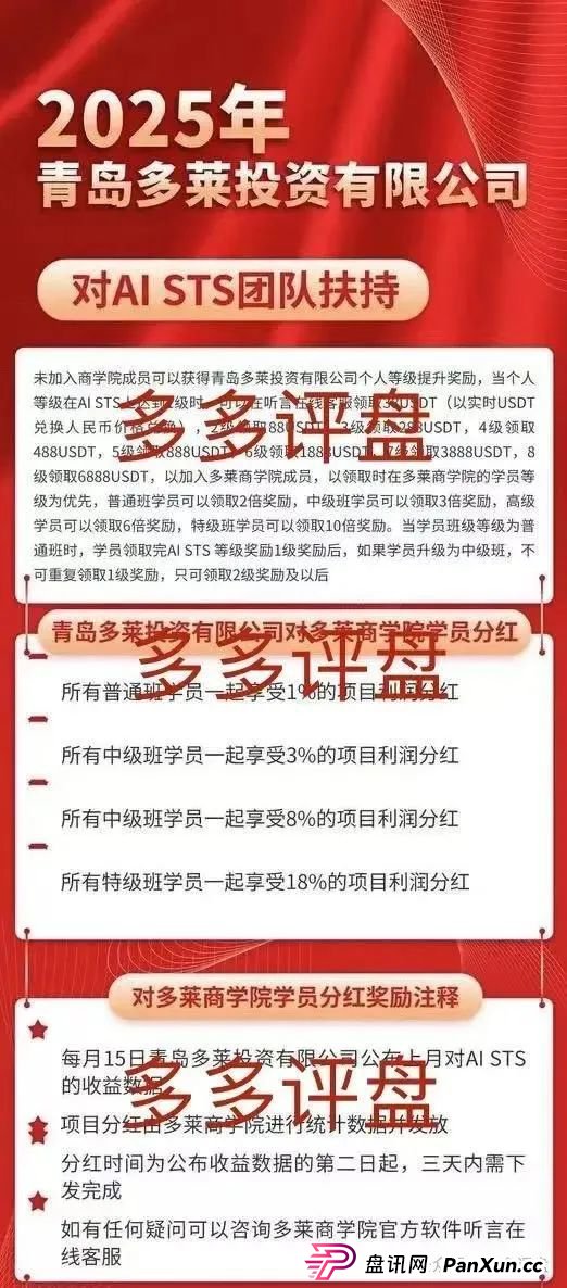 AISTS资金盘最新消息：【多莱商学院】现已开启第二轮连环骗局，你的本金正在裸奔！